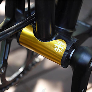 UnionJack 小布折叠自行车改装铝合金五通保护贴带3M背胶4.8g