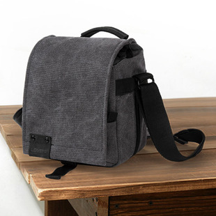 LOVEPS单反200d相机防水摄影包数码 微单帆布斜跨摄影单肩包女男轻