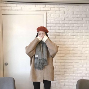 新款 针织衫 毛衣外套短款 宽松外穿连帽开衫 女士慵懒风韩版 2020春季