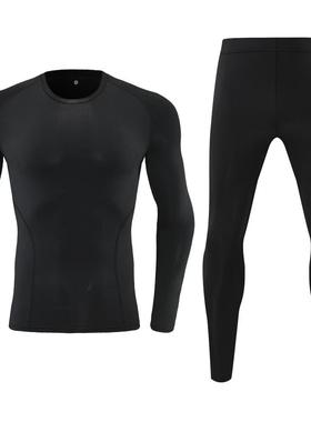 成人儿童紧身衣套装运动打底健身必需品保暖秋冬季