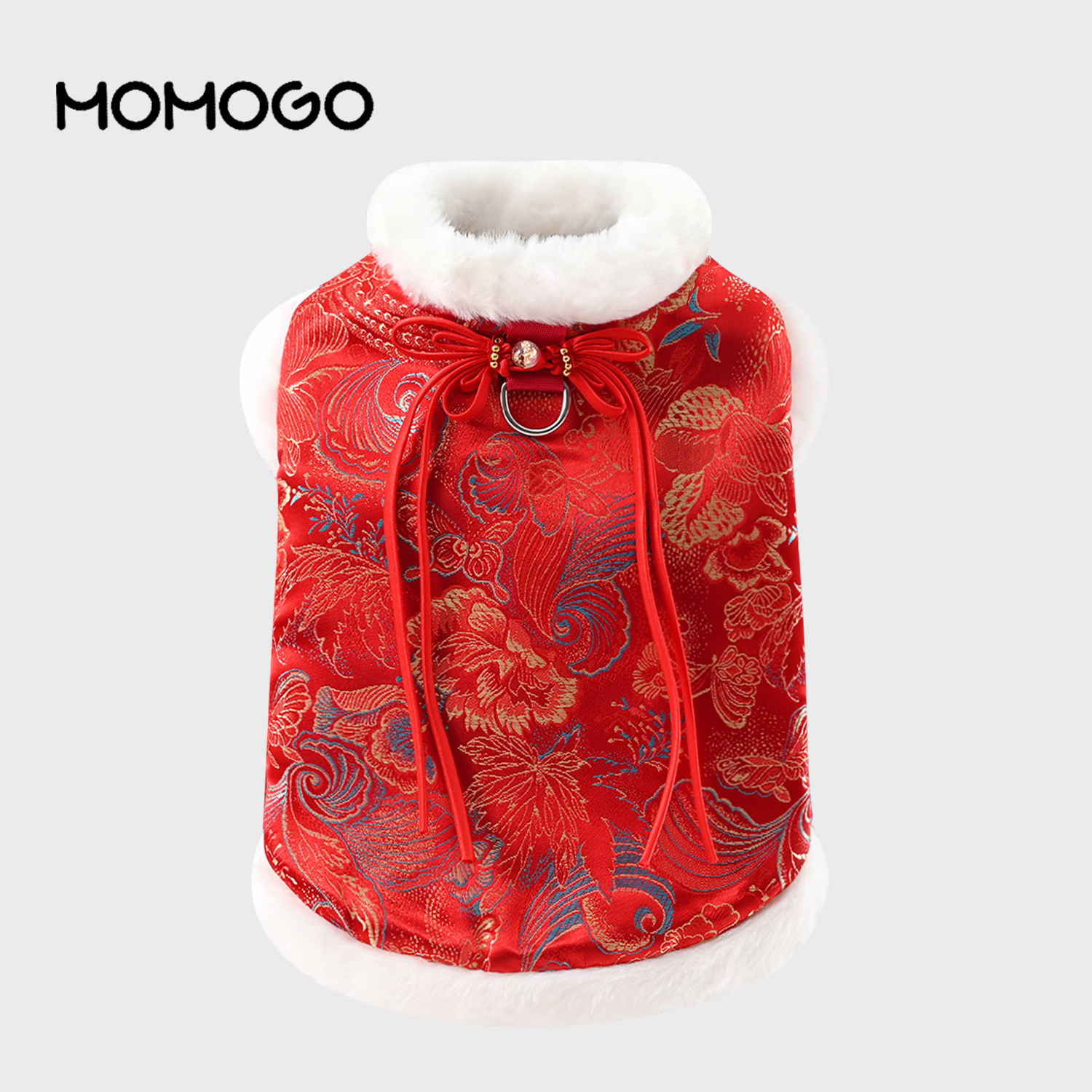 狗狗猫咪唐装衣服过新年中式汉服