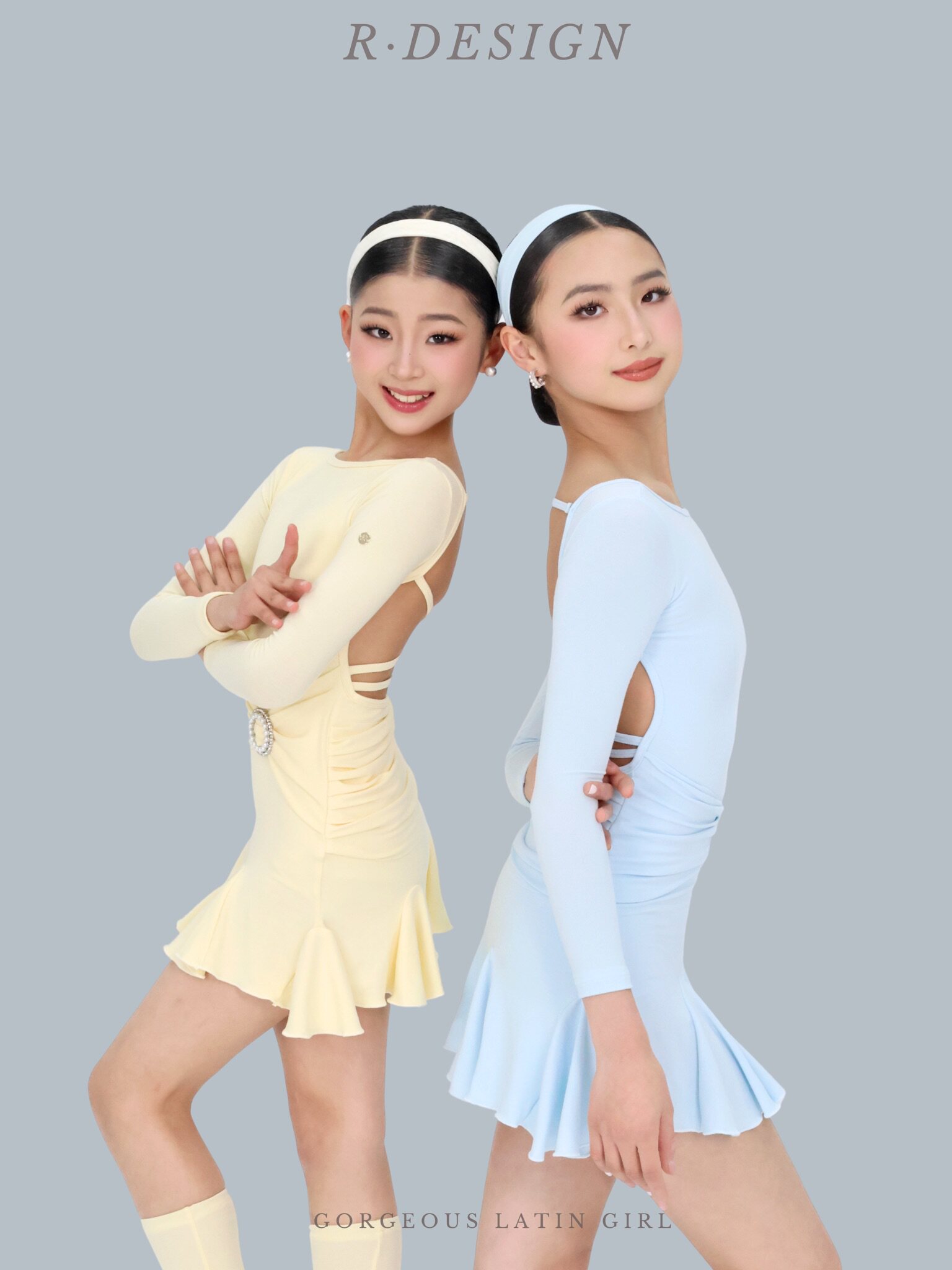 R·DESIGN舞服珍珠蜜语少儿拉丁