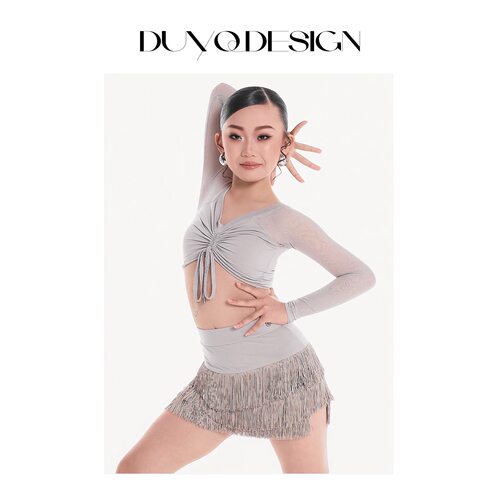 DUYQ儿童风格山醒春殇拉丁练功服