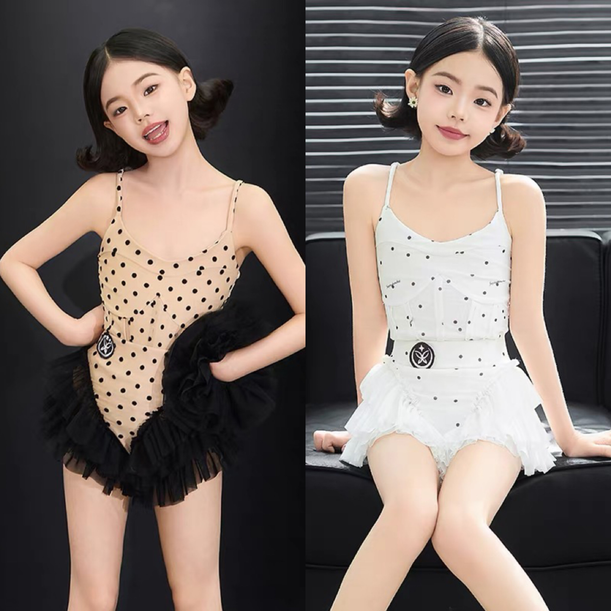 星木漾拉丁舞波点芭蕾儿童练功服