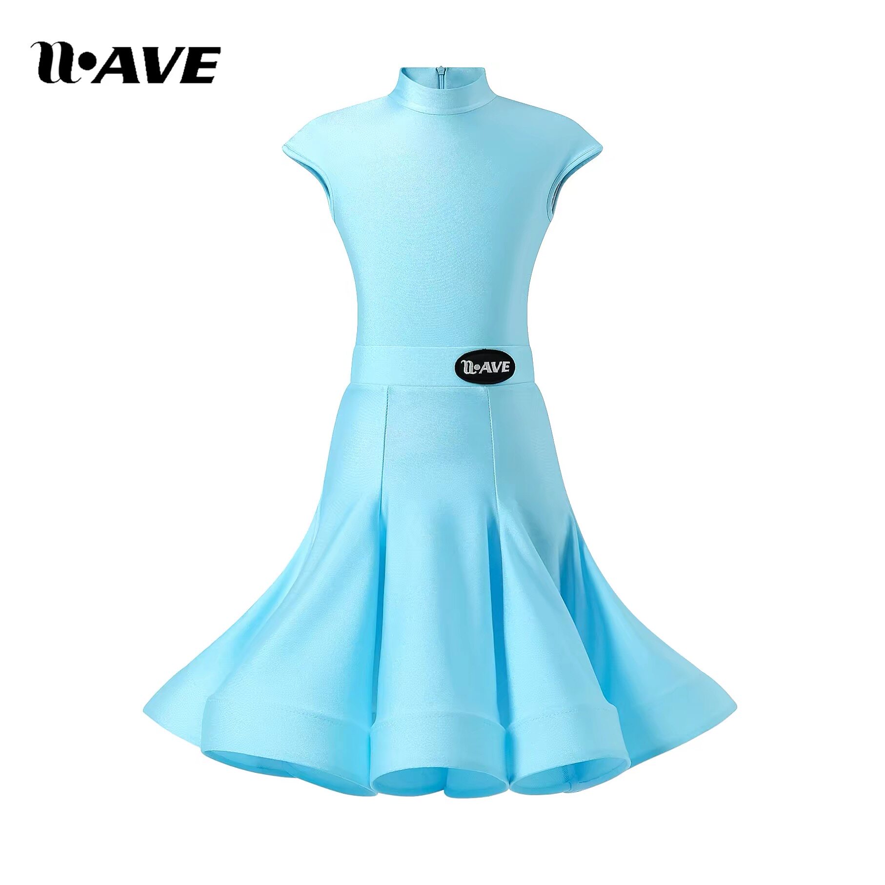 WAVE未午新款女童拉丁舞服鱼骨裙
