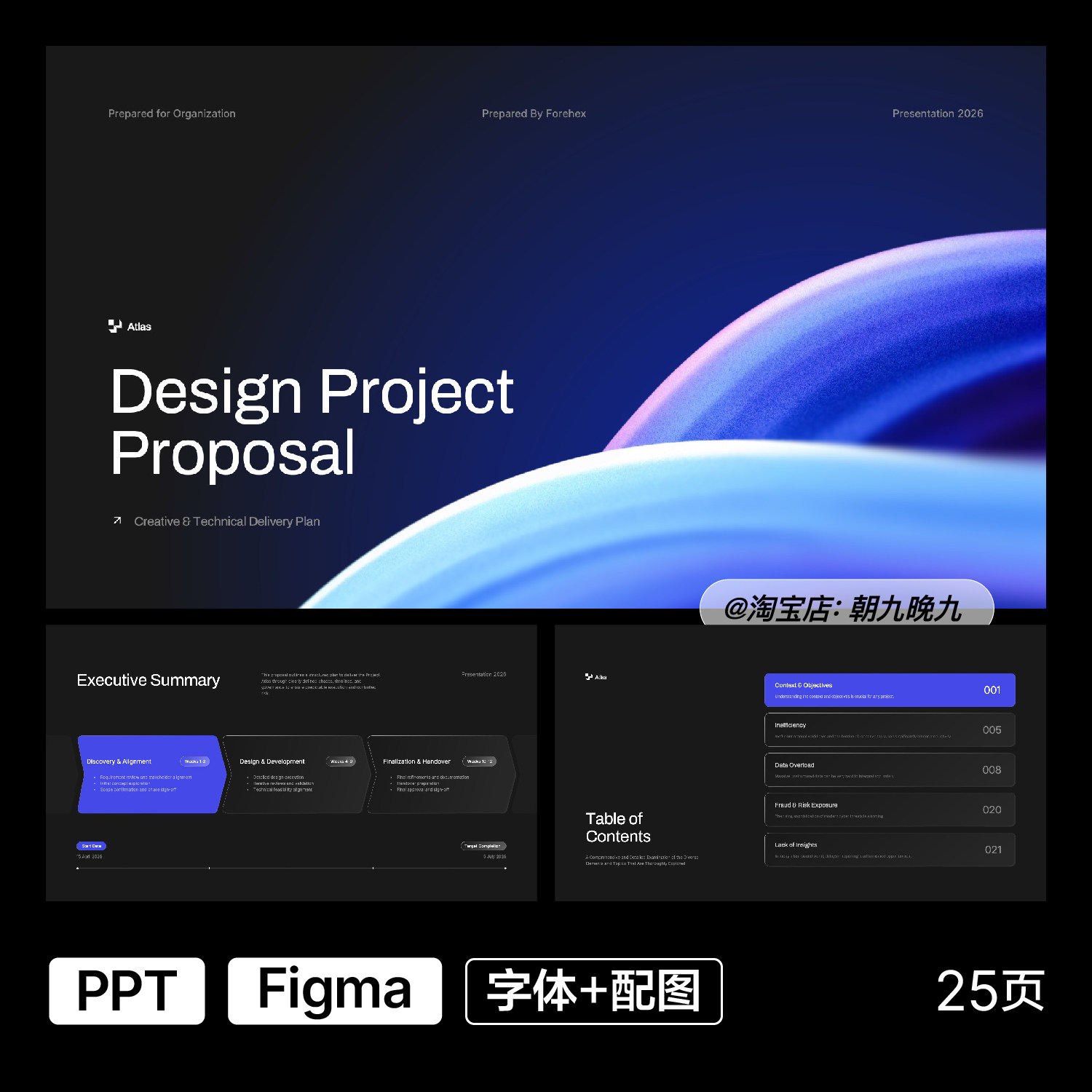 高端小众企业品牌提案营销活动流程PPT模板Figma源文件设计素