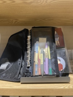 无印良品 MUJI可拆口袋的收藏夹痛包票卡夹便携活页手帐A5窄版