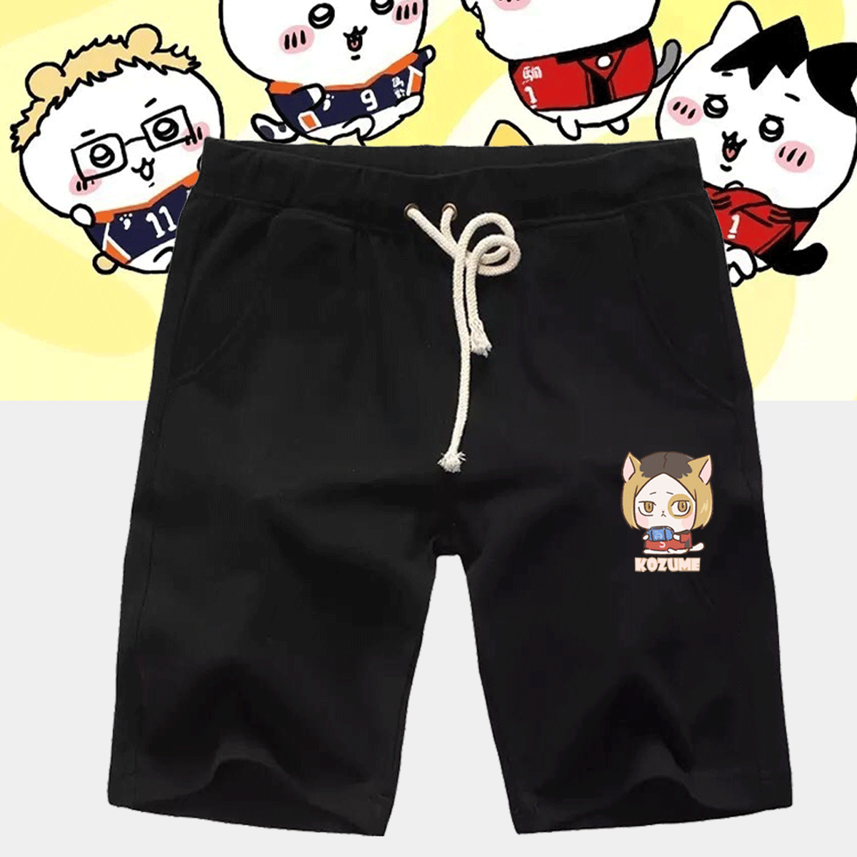 排球少年吉伊卡哇chiikawa短裤