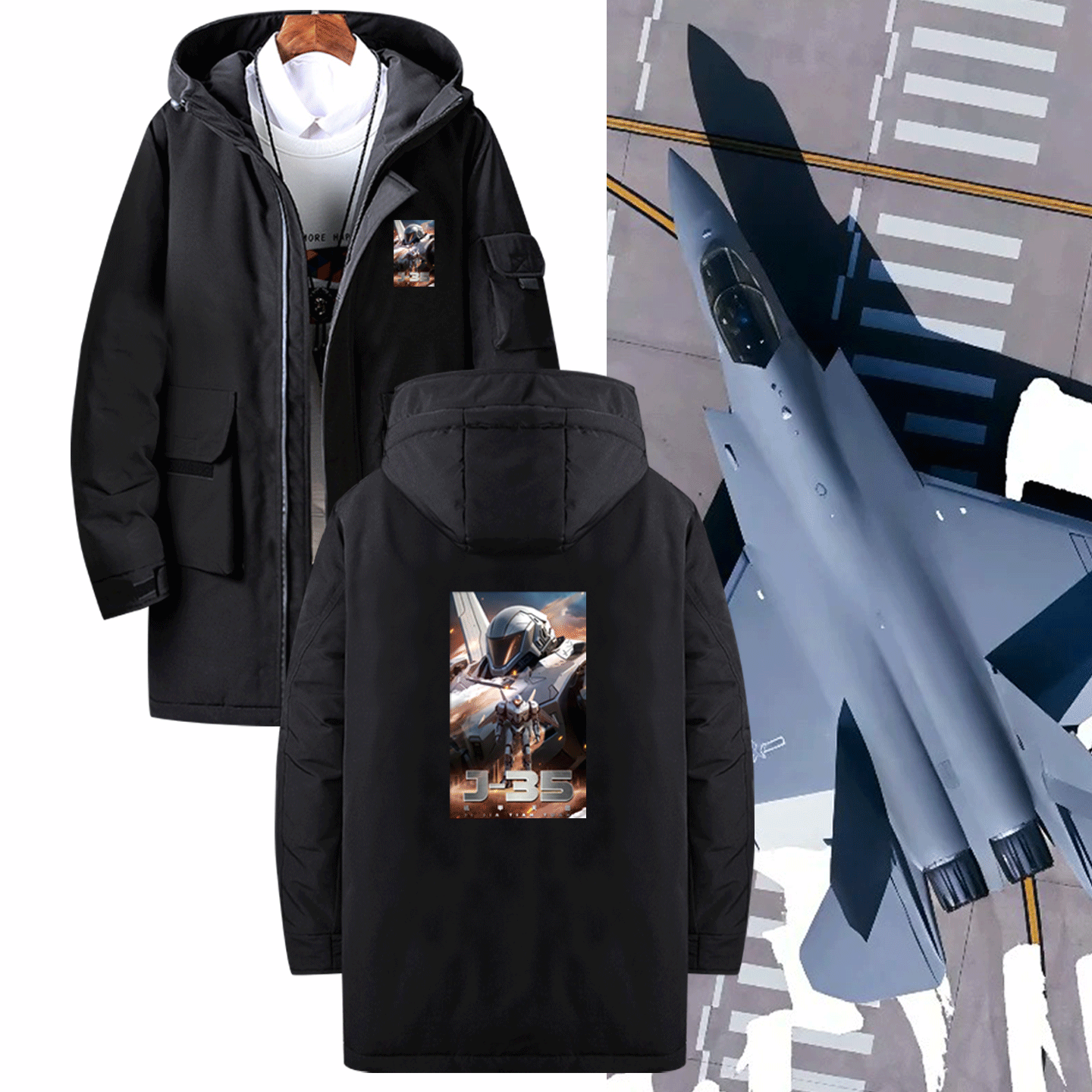 周边春秋男女情侣中长款羽绒服