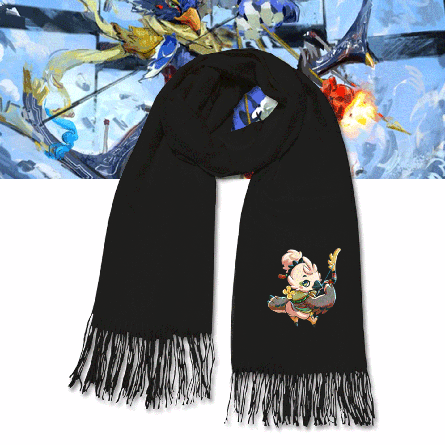 联名塞尔达传说王国之泪联动周边秋男女情侣定制披肩保暖围脖围巾