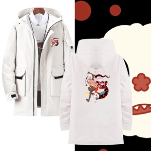 魔法少女小圆动漫百江渚零食的魔女二次元周边可定制中长款羽绒服