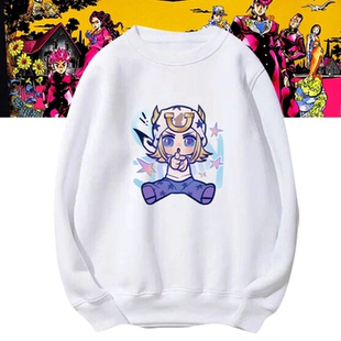JOJO的奇妙冒险飙马野郎卡通可爱周边男女情侣可定制套头圆领卫衣