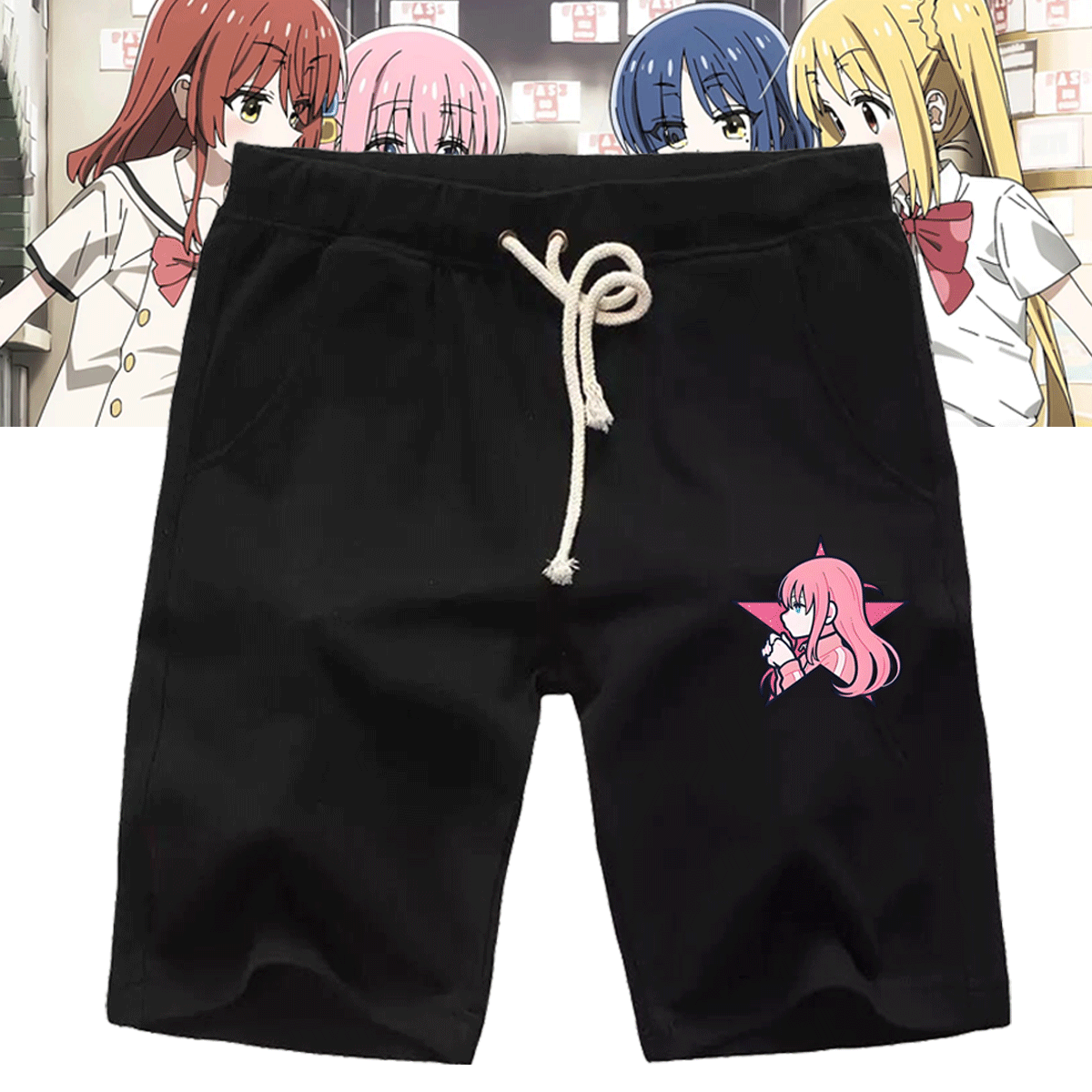 周边cos男女定制休闲五分短裤