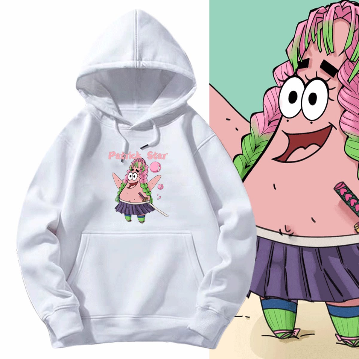 甘露寺蜜璃杏寿郎男带帽卫衣