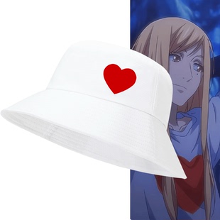 一人之下王震球心形印花动漫二次元周边cos可定制盆帽遮阳渔夫帽
