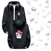 金玟庭金冬天咖喱狗吒aespa卡通二次元 男女定制连帽拉链夹克外套