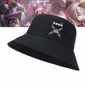 熬夜波比英雄LOL联盟薇古丝周边男女游戏休闲盆帽遮阳帽子渔夫帽