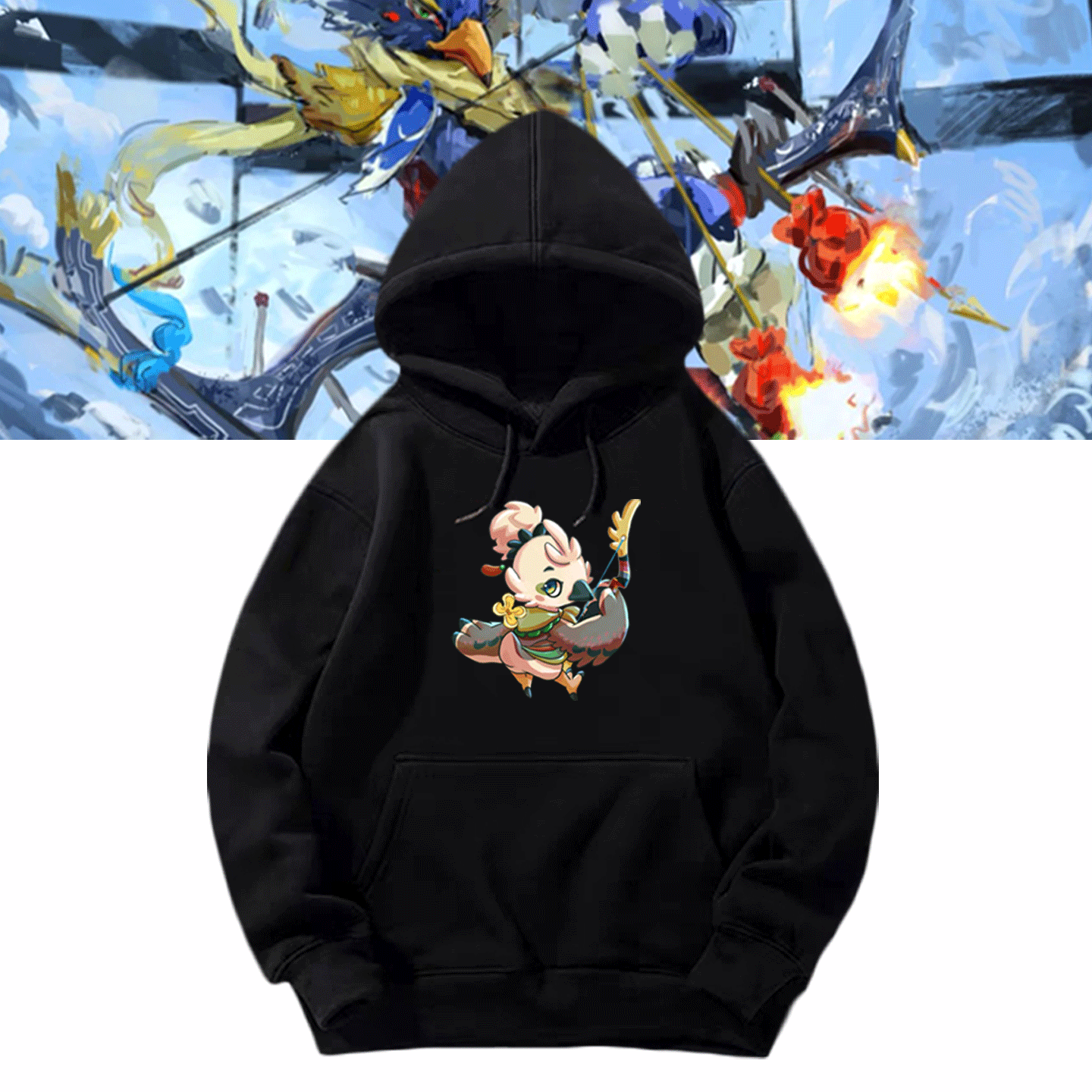 联名塞尔达传说王国之泪联动周边秋男女情侣可定制带帽衫连帽卫衣