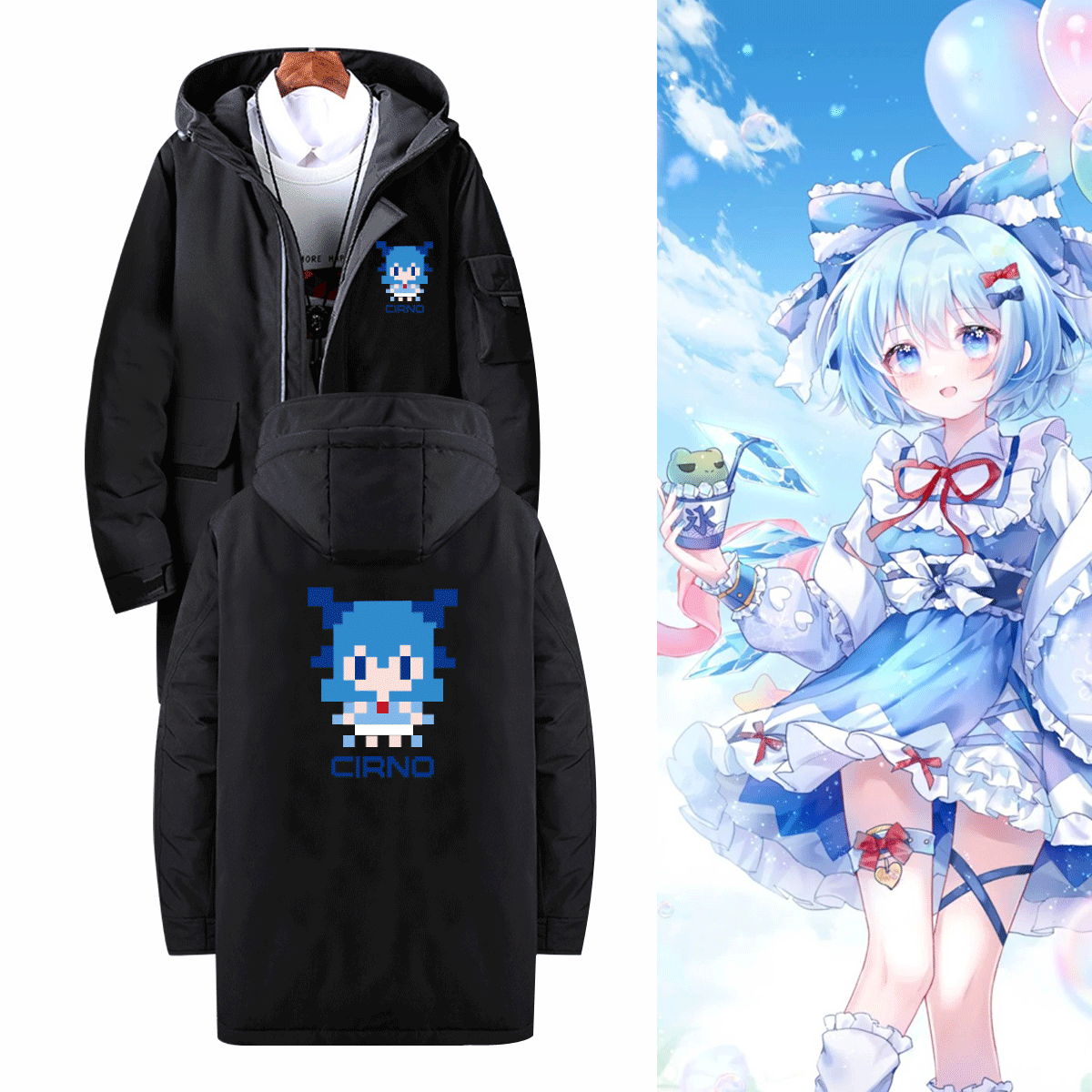 情侣可定制中长款休闲羽绒服