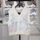 AMVT030 编织衫 李宁女子背心2023冬款 英雄联盟魄罗联名宽松无袖