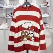 AMBT009 宽松舒适休闲套头无帽编织衫 李宁毛衣2023春季 男女同款