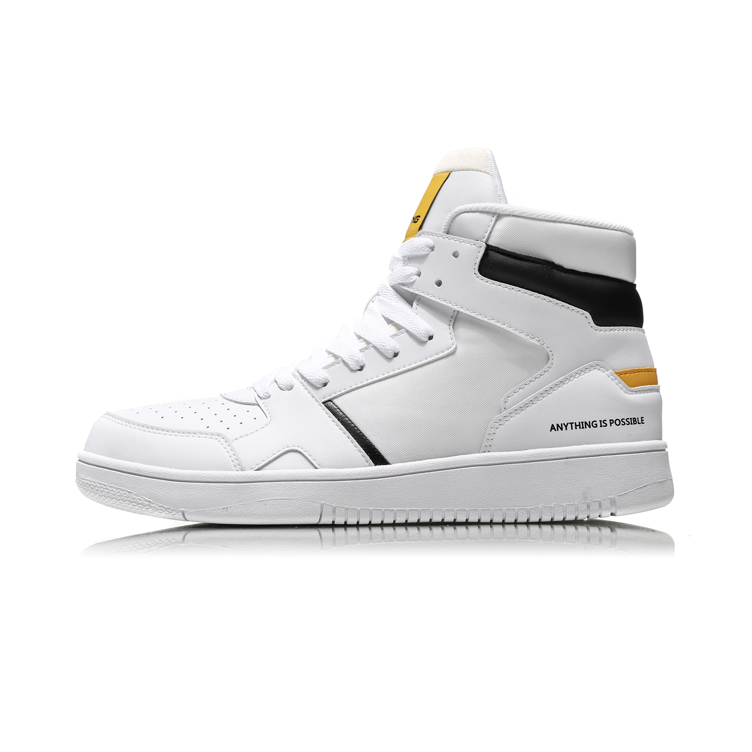 中国李宁高帮板鞋防滑耐磨