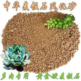 黄金麦饭石硬风化砂 麦饭石颗粒多肉土铺面种植拌土营养土500克