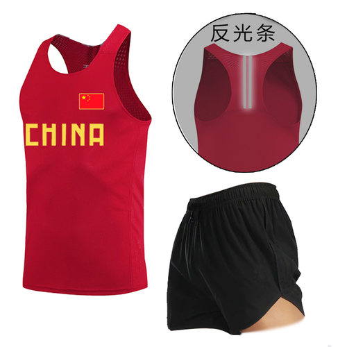 中国队体育生田径服训练服比赛服