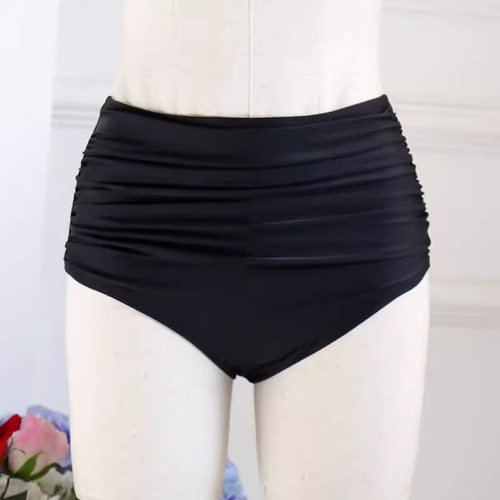 高腰平角三角速干单独女士泳裤