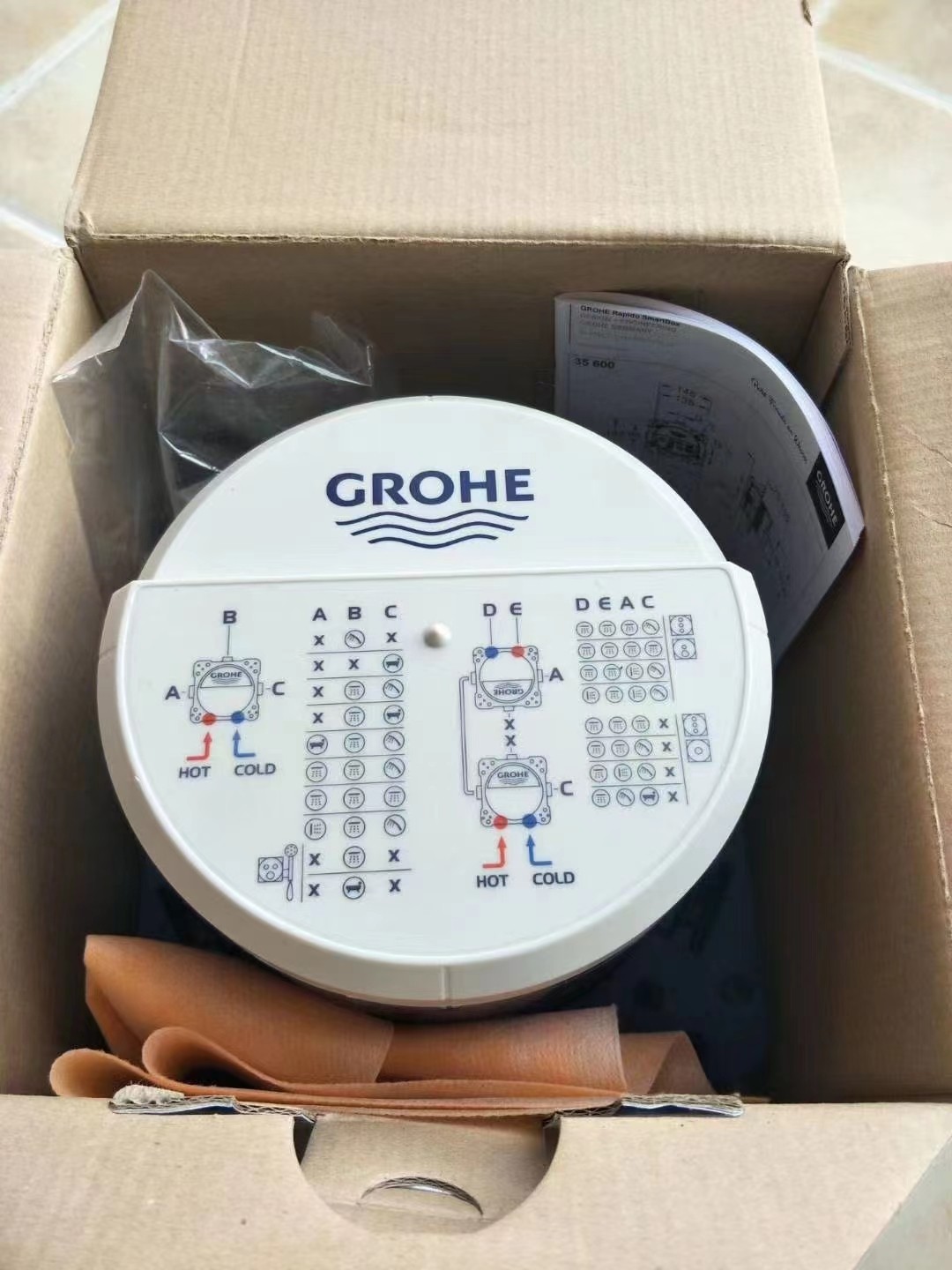 grohe/高仪35600000入墙式恒温淋浴龙头阀芯 德国原装35600