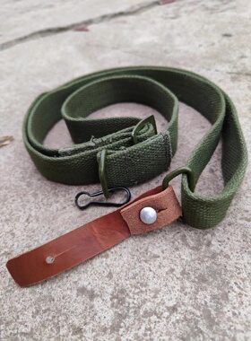 AK牛皮枪背带 通用79战术背带 器材背带 牛皮条今属7.62微冲背带