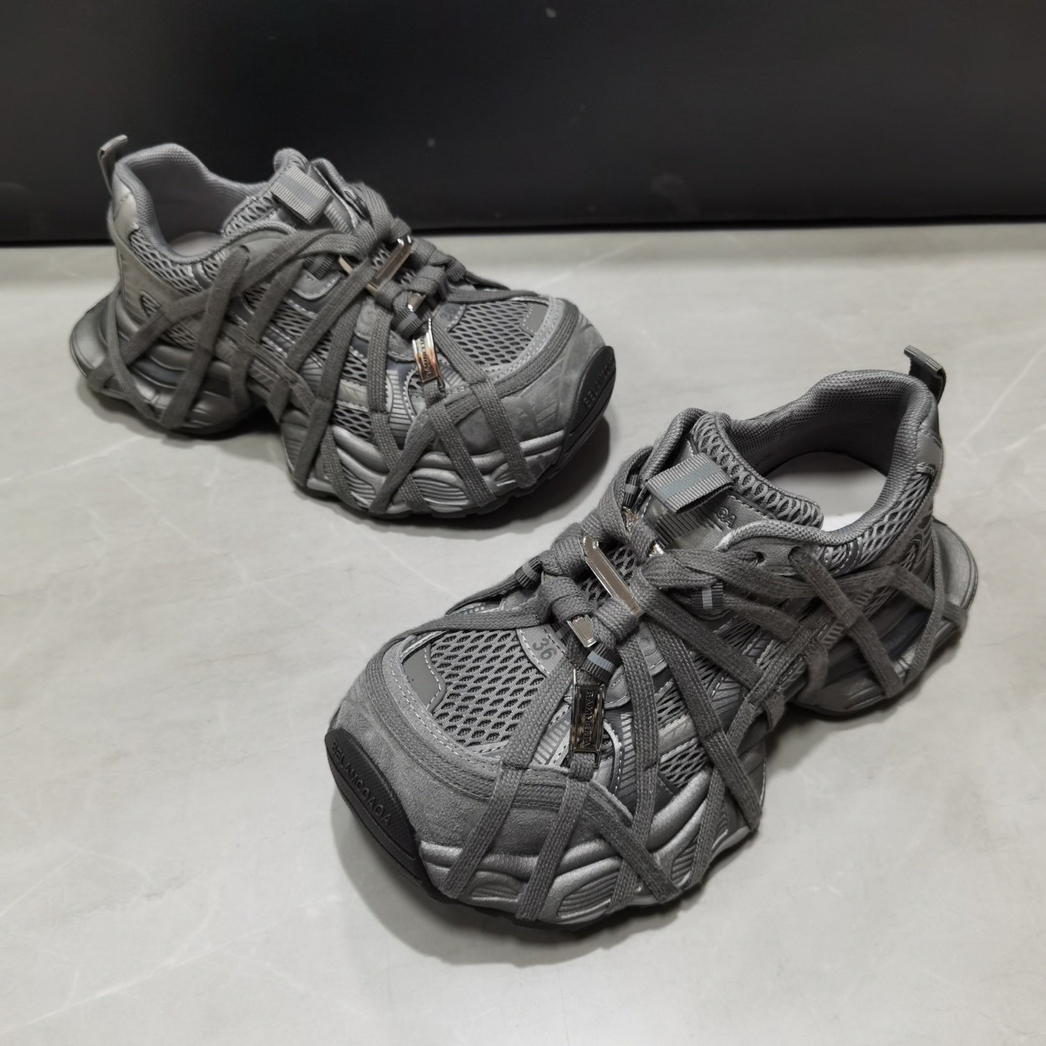 欣源家潮流交叉绑带老爹鞋女26年春季新款增高透气运动休闲鞋百搭,女鞋,老爹鞋,淘宝优惠券,粉丝福利购,淘宝优惠卷