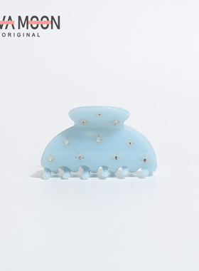 韩版醋酸抓夹糖果色发夹精致镶钻发饰清新鲨鱼夹气质小巧盘发发饰