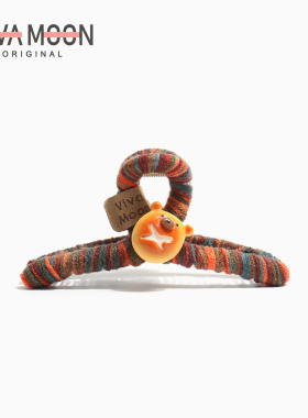 彩色毛线抓夹萌趣发抓秋冬新款后脑勺鲨鱼夹发卡头饰发饰原创设计