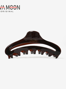 气质简约秋冬新款醋酸后脑勺盘发抓夹温柔淑女红色女生鲨鱼夹发饰