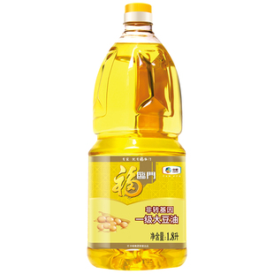 桶装 福临门一级大豆油1.8L 非转基因 色拉油 炒菜凉拌家庭装