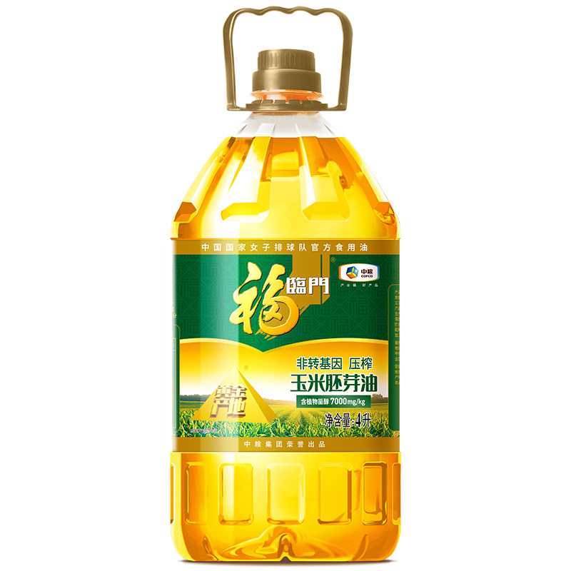 福临门黄金产地玉米油4L图片