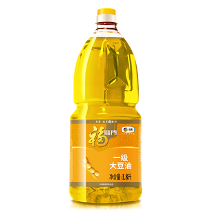 食用油烘焙炒菜寝室团购 福临门一级大豆油1.8L家庭色拉油小桶装