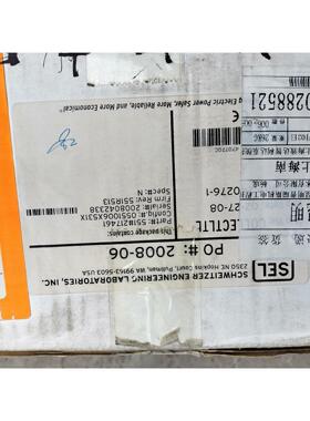 美国SEL-551微机保护装置1台，551#217461全新