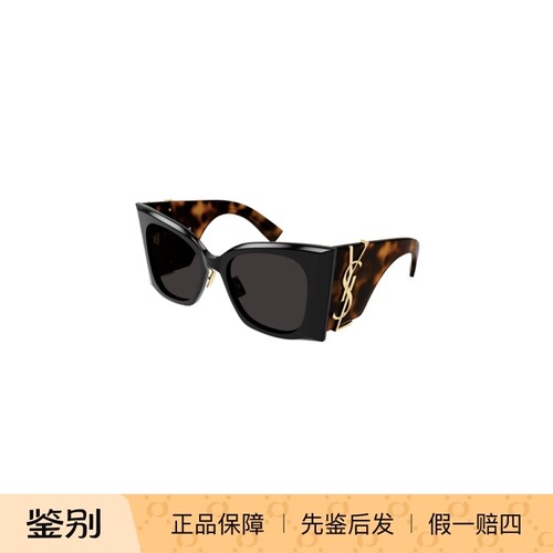 明星同款开云眼镜圣罗兰YSL玳瑁色猫眼墨镜太阳镜SL M119/F BLAZE