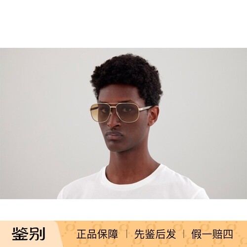 新款古驰GUCCI金属飞行员个性防蓝光全框太阳GG1223S