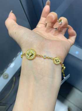 足金999黄金手链水贝爆款手链五金钱手链2026新款送礼物