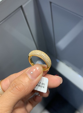 足金999满天星戒指水贝黄金送礼物送朋友2026新款