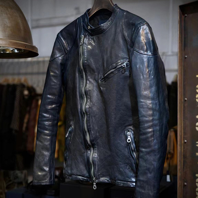 皮匠门马皮夹克