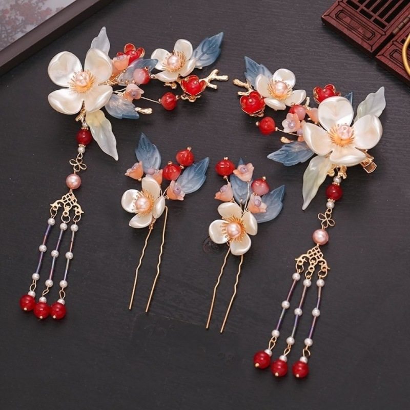 汉服全套饰品古风头饰发夹流苏步摇古风发饰边夹对夹儿童发簪女,饰品/流行首饰/时尚饰品新,发饰,淘宝优惠券,粉丝福利购,淘宝优惠卷