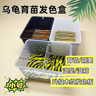 乌龟发色隔离盒木纹发色板隔离盒温室温箱窄桥果核发色专用隔离盒