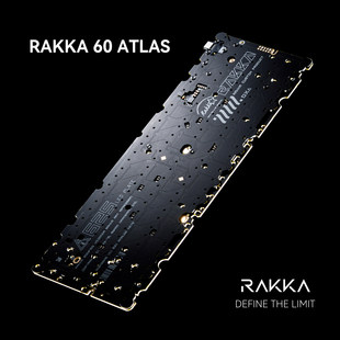 RAKKA 60V2 ATLAS磁轴键盘 莫比乌斯轴pcb内胆电竞游戏客制化满改