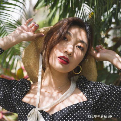 小鲸鱼savislook袖一字波点上衣