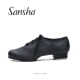 两片底黑色系带成人踢踏鞋 Sansha 三沙烤焦皮踢踏舞蹈鞋 女TA02LPI