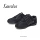 S37LS 牛皮橡胶专业两片底现代舞鞋 Sansha 三沙健身广场运动舞蹈鞋
